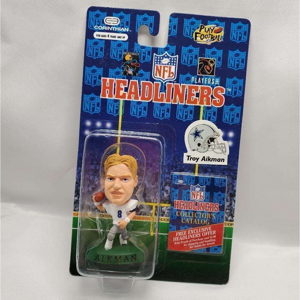 💙NIB Vintage Cowboys Troy Aikman Headliners
